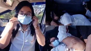 Bokep Perawat Ngentot Dalam Mobil Bikin Konten With GF