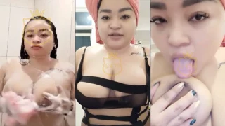 Mbak Gudel Siaran Langsung Mandi Host BBW Montok
