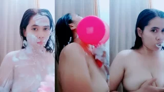 Miss Angek MangoLive Siaran Langsung Mandi