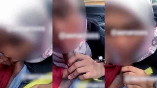 Aenaroses Awek Hijab Malay Full Nyepong Dalam Mobil