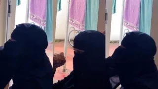 Colay Depan Tante Bercadar lagi Jemur Pakaian