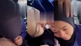 Crot di Wajah Pacarku Seorang Hijabers Ejah Malay