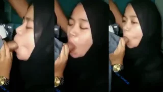 Hijabers Ketagihan Peju Sepong Teros Beb
