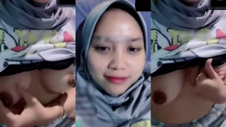 VCS Belva Gadis Manis Hijab Punya Melet Dong Sayang