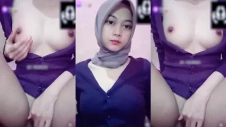 VCS Kak Valey Jilbab Ungu Lepas Kemeja Spill Uting