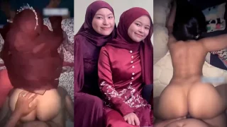 Crot Dalem Wanita Malay Jilbab Merah Posisi Doggy